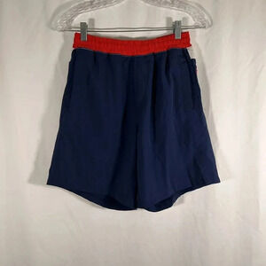 Freeballers Shorts Boys Medium Blue Pull On Drawstring Zip Pockets